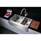 Anzzi Elysian Farmhouse 36" 60/40 Double Bowl Kitchen Sink in Brushed Satin K-AZ3620-3A - alternate 5